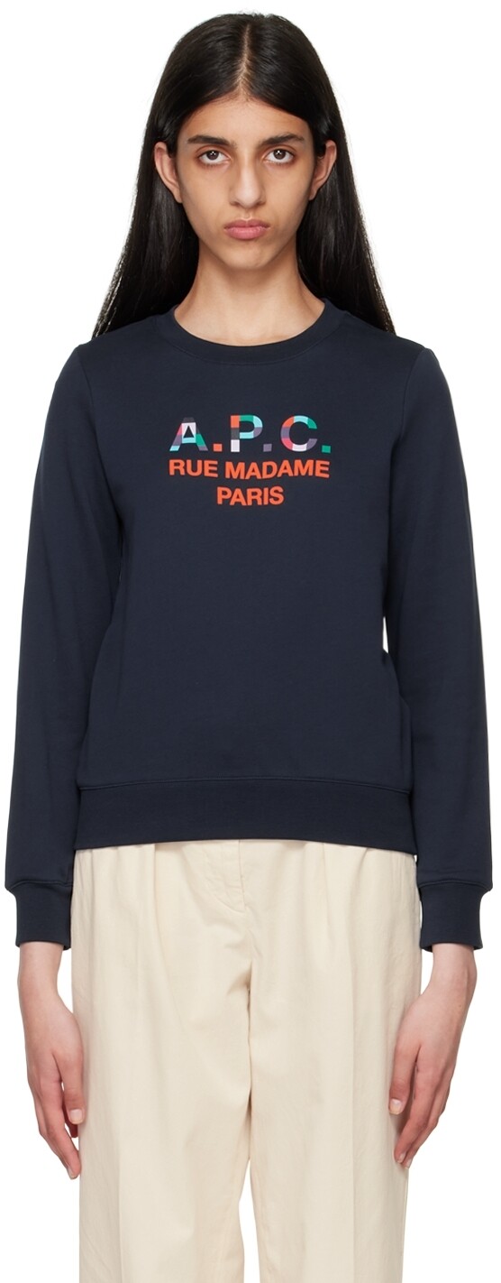 

Темно-синий свитшот Achille A.P.C.