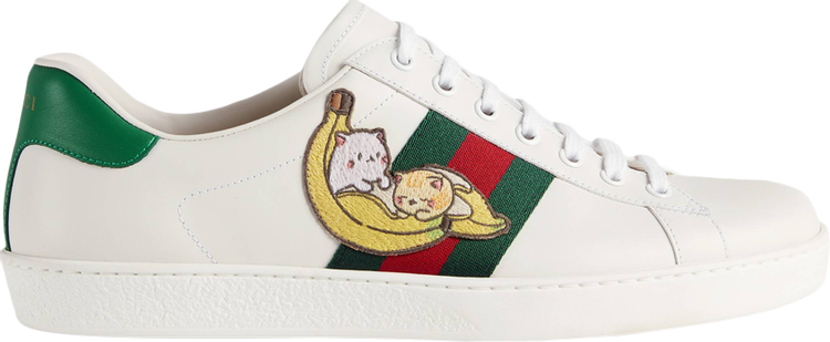 Кроссовки Gucci Ace Bananya, белый - фото