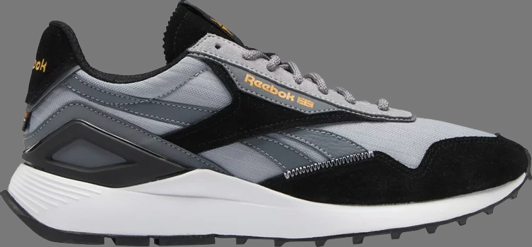 Кроссовки classic leather az 'black grey' Reebok, черный - фото