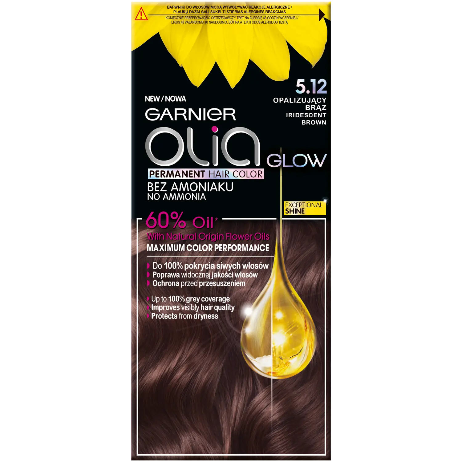 

Garnier Olia краска для волос 5.12 радужный коричневый, 1 упаковка