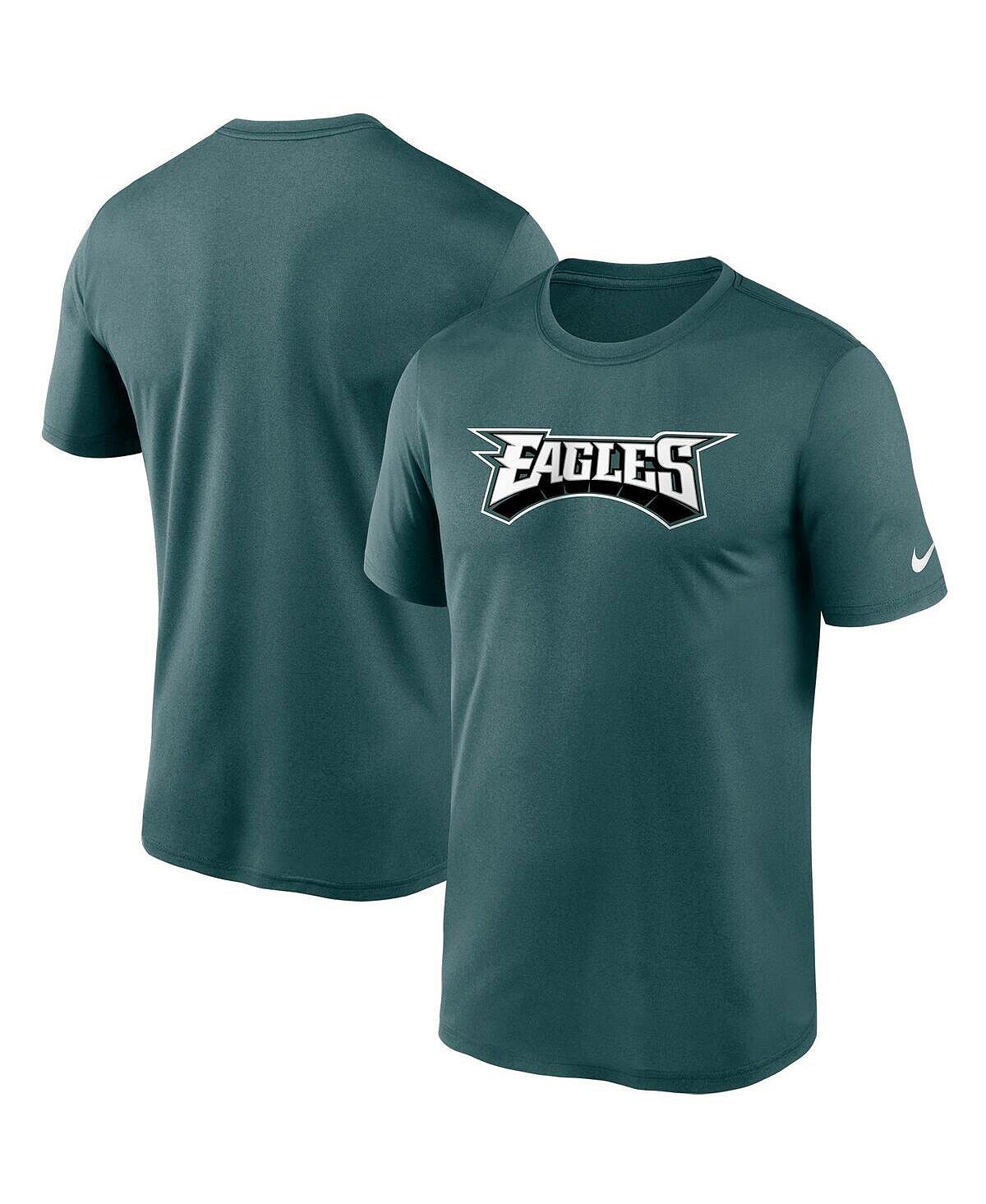 

Мужская футболка midnight green philadelphia eagles wordmark legend performance Nike, зеленый