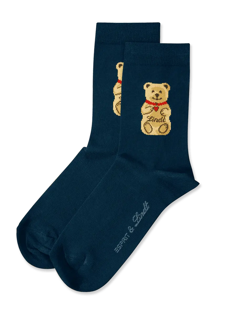 

Комплект носков Lindt Teddy, 2 предмета, размер 31 - 34, темно-синий