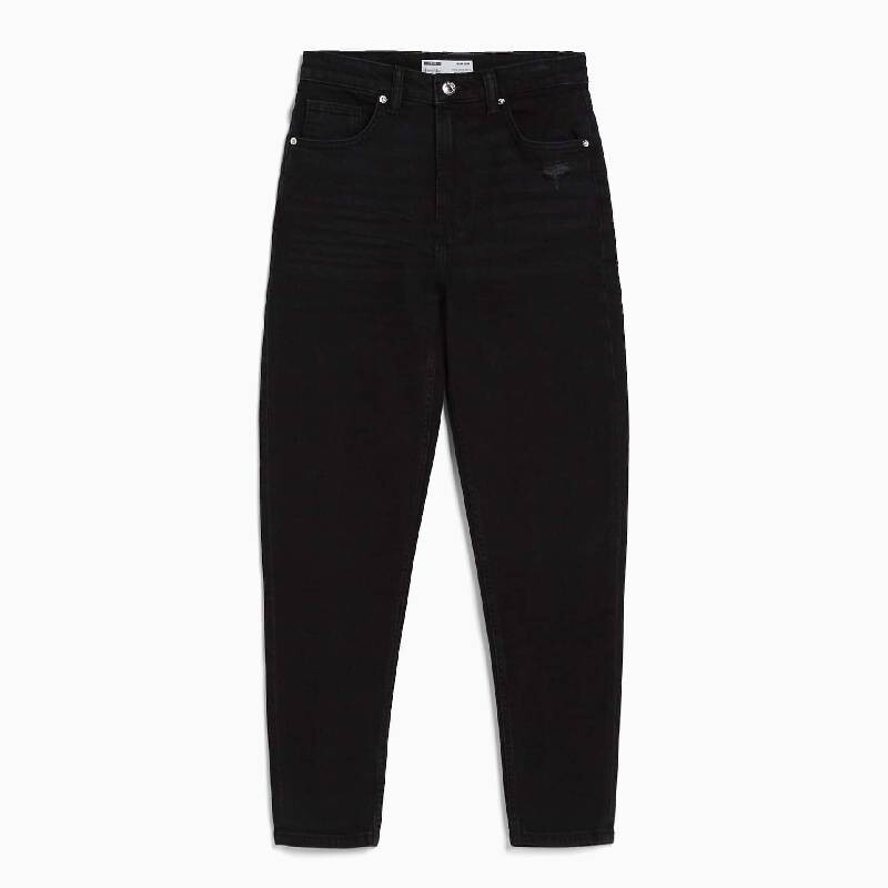

Джинсы Bershka Slim Сomfort Fit Mom, черный