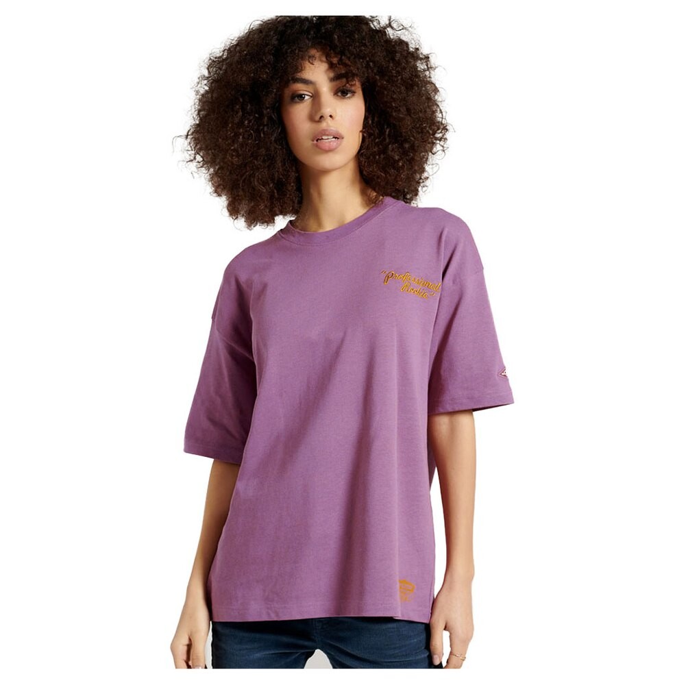 

Футболка Superdry Workwear Graphic Oversized, фиолетовый