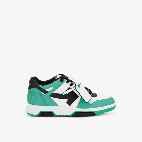 

Кожаные низкие кеды out of office с вышитым логотипом Off-White, зеленый