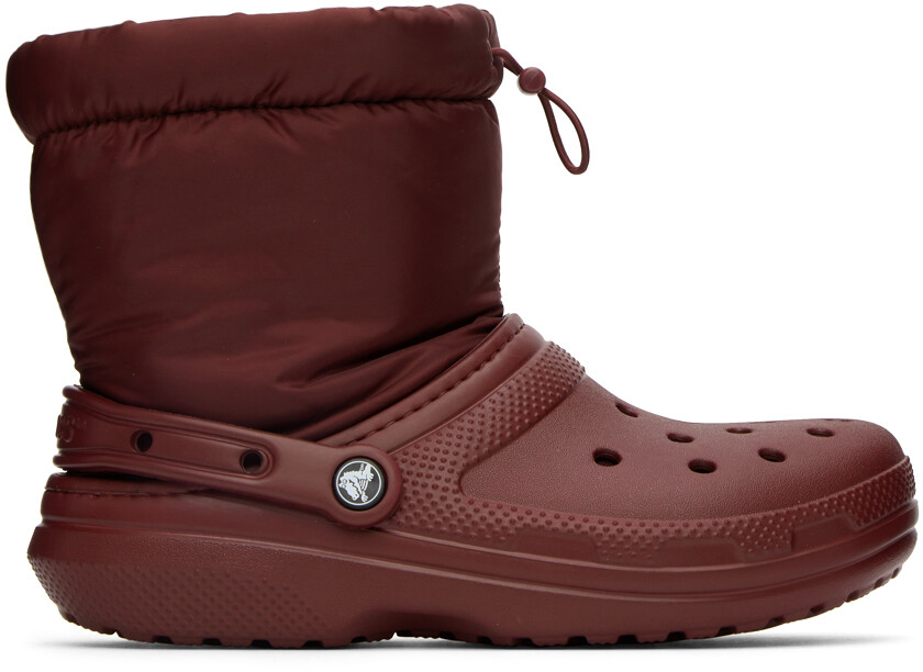 

Темно-красные классические ботинки Neo Puff на подкладке Crocs