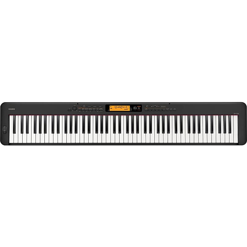 Портативное тонкое цифровое пианино Casio CDP-S360 с 88 клавишами — черное