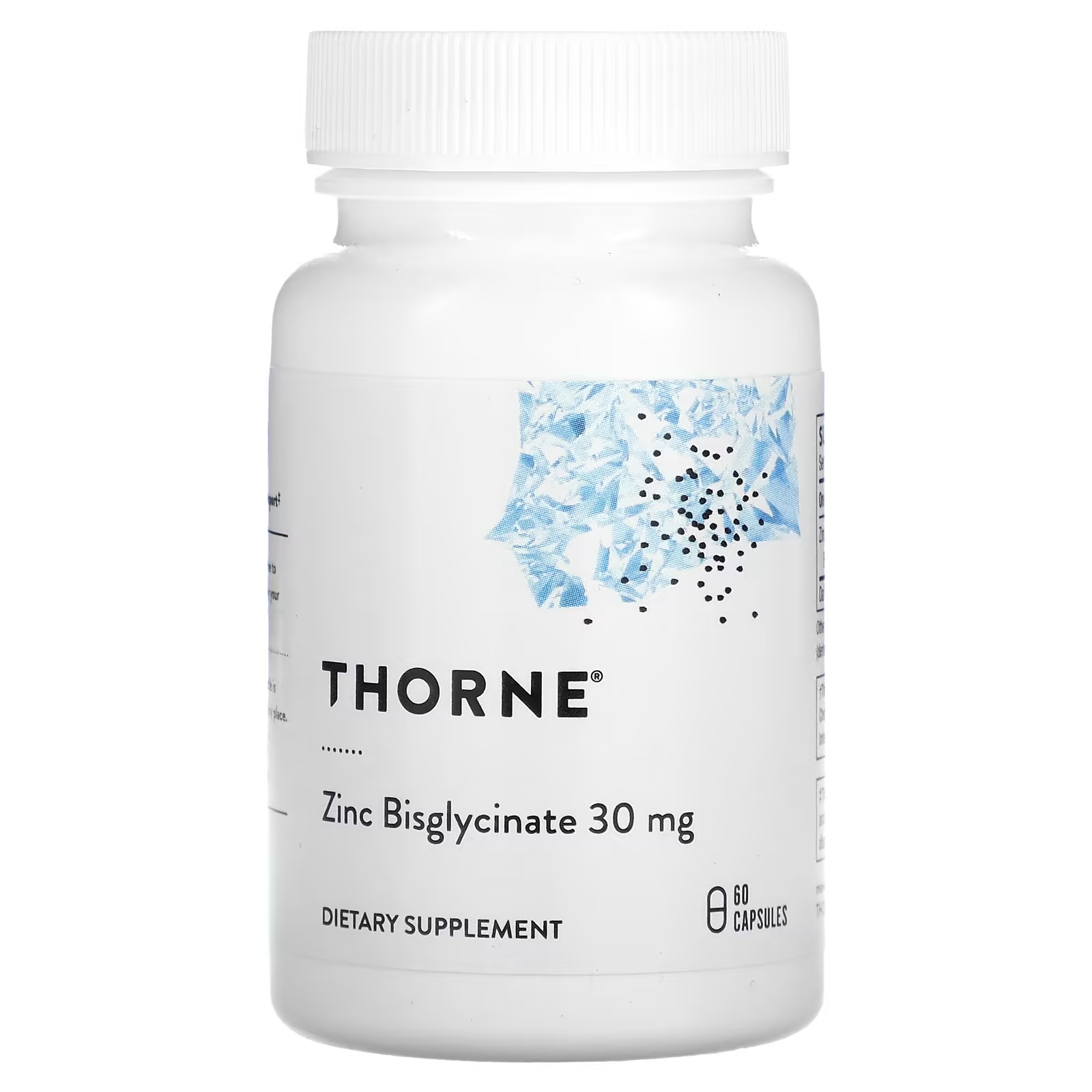 Thorne Research бисглицинат цинка 30 мг, 60 капсул thorne research бисглицинат железа 60 капсул