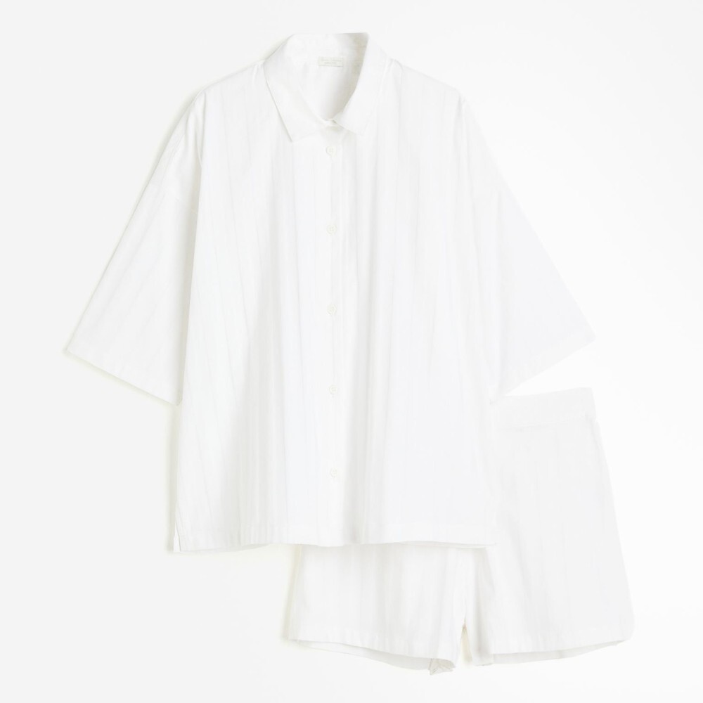 

Пижама H&M Home Cotton Sateen, белый