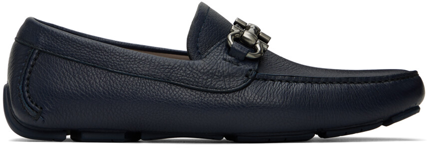 

Темно-синие лоферы для водителей Ferragamo, Синий