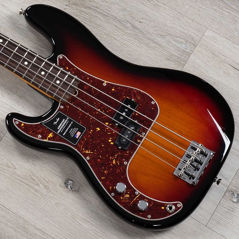 

Fender American Professional II Precision Bass для левшей, 3 цвета Sunburst 0193940700