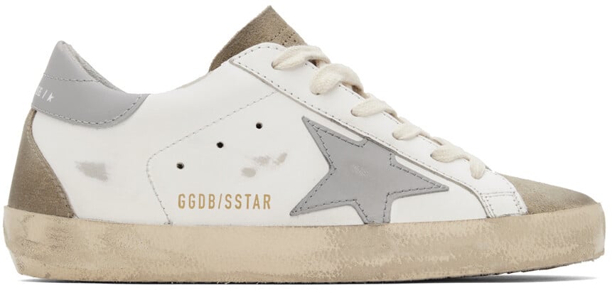

Бело-серые классические кроссовки Super-Star Golden Goose