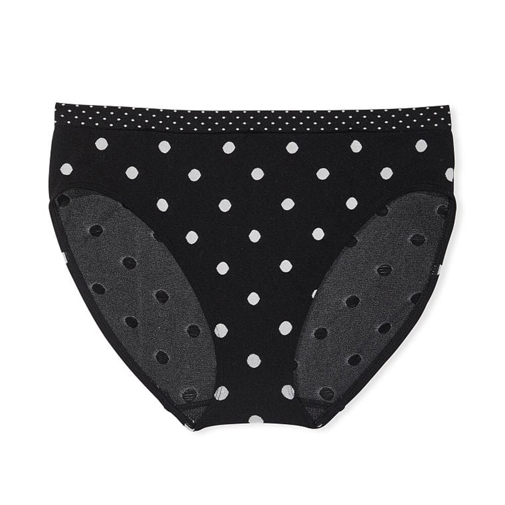

Трусы Victoria's Secret Seamless Dot Brief, чёрный/белый