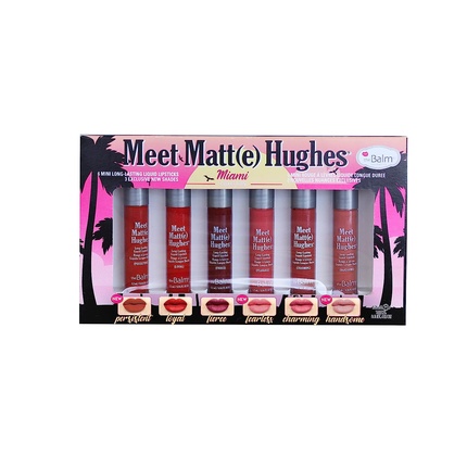 цена Встречайте матовый набор жидких губных помад Hughes Miami Mini Kit, Thebalm