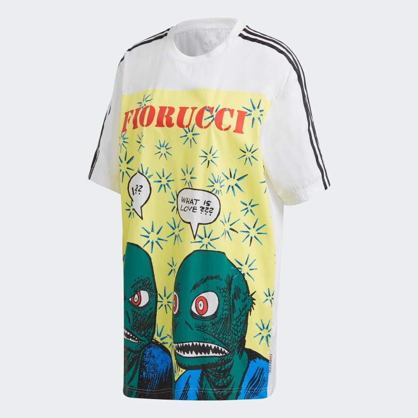 

Футболка Adidas Originals Fiorucci Graphic, белый/мультиколор