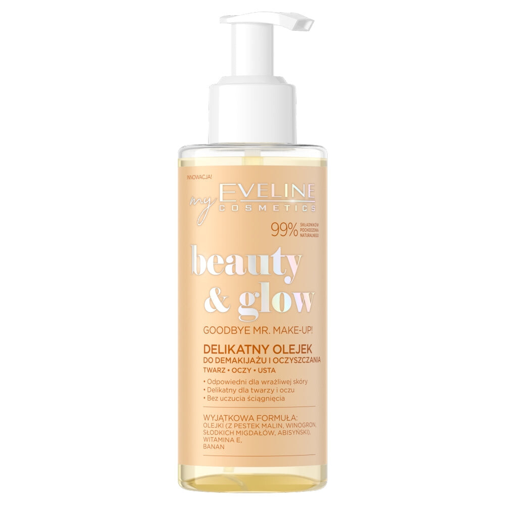 

Eveline Cosmetics Нежное масло Beauty & Glow для снятия макияжа и очищения 145мл