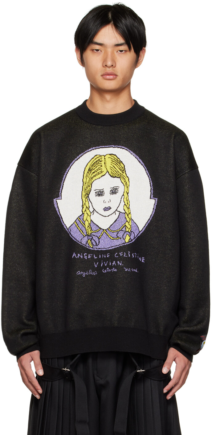 

Черный свитер Henry Darger Edition Angeline Celistine Vivian KIDILL