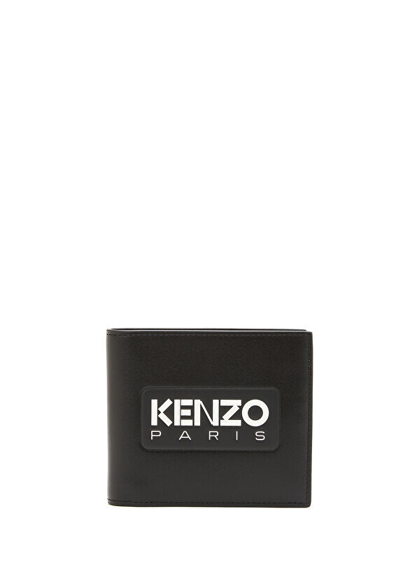 

Мужской кожаный кошелек с логотипом Kenzo, черный