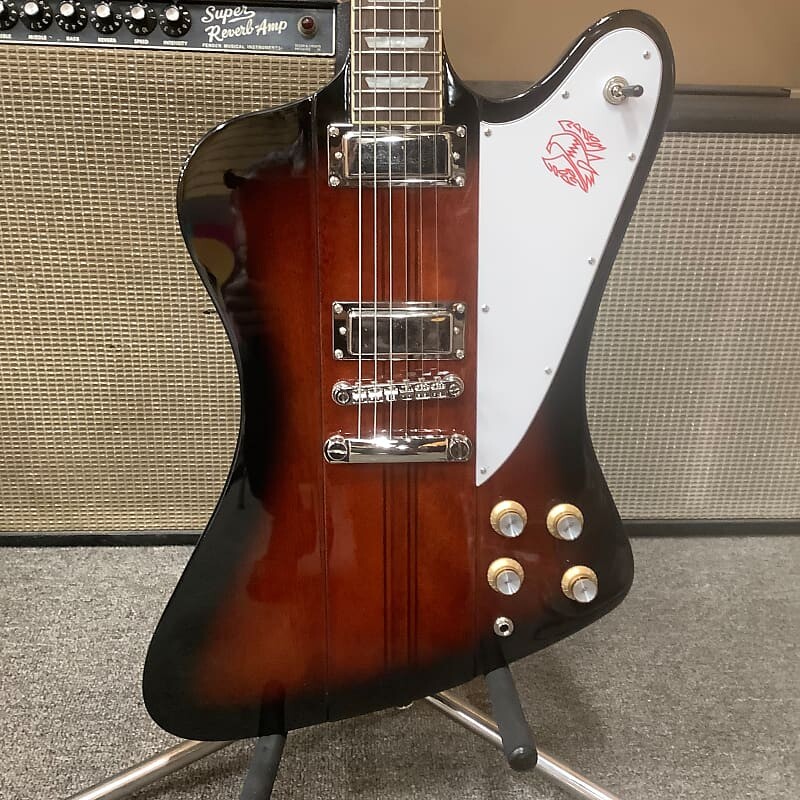 

Винтажные солнечные лучи Epiphone Firebird 2022 года 2022 Firebird Vintage Sunburst