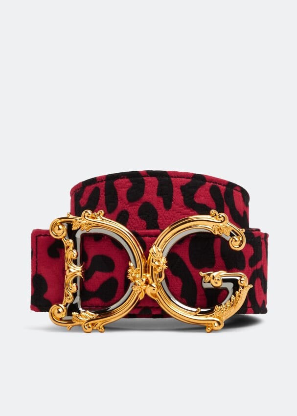 

Ремень DOLCE&GABBANA Baroque DG belt, животный принт