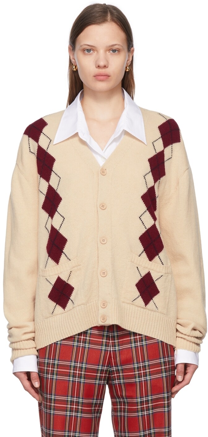 

Кардиган из овечьей шерсти Off-White Manors Golf, Серый