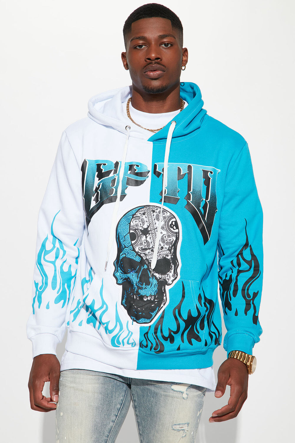 

Худи Fashion Nova GHLUKE, синий