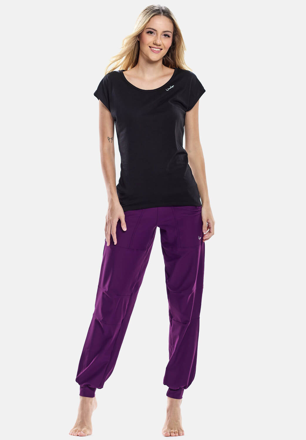Спортивные брюки Winshape Functional Comfort Time, темно-фиолетовый спортивные брюки свободного кроя levi s красный