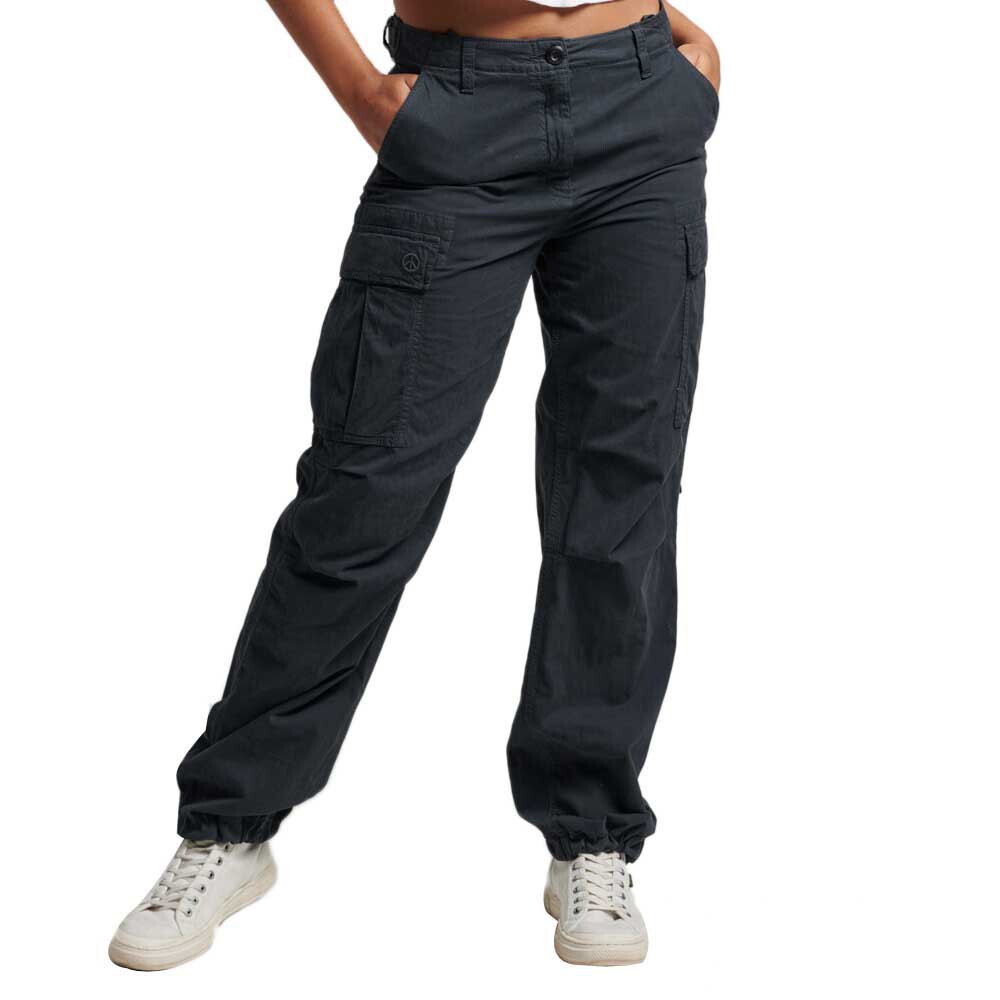 

Брюки Superdry Vintage Low Rise Cargo, черный