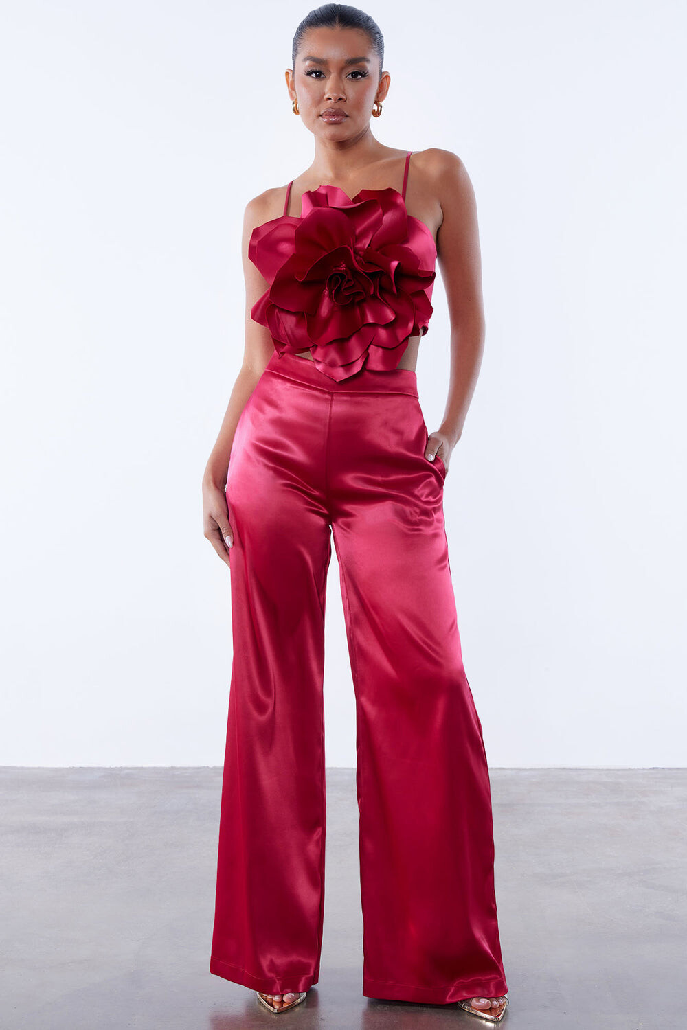 

Брюки Fashion Nova 75161E, вино