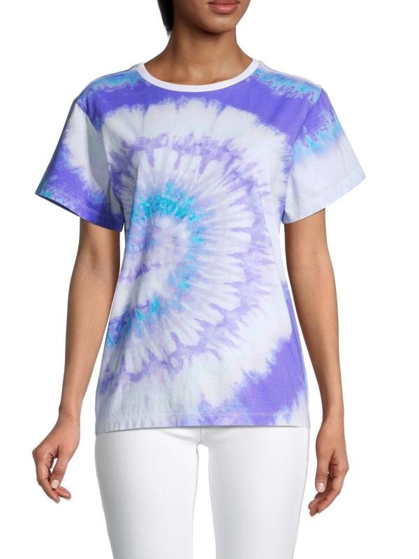 

Футболка Retrofête Tie-Dye с логотипом и пайетками, синий