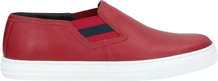 

Кроссовки Gucci Signature Slip-On Leather Red, красный
