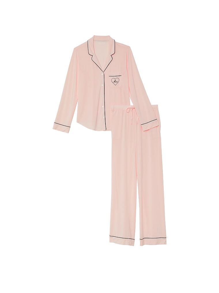 

Пижама Victoria's Secret Modal Long, светло-розовый