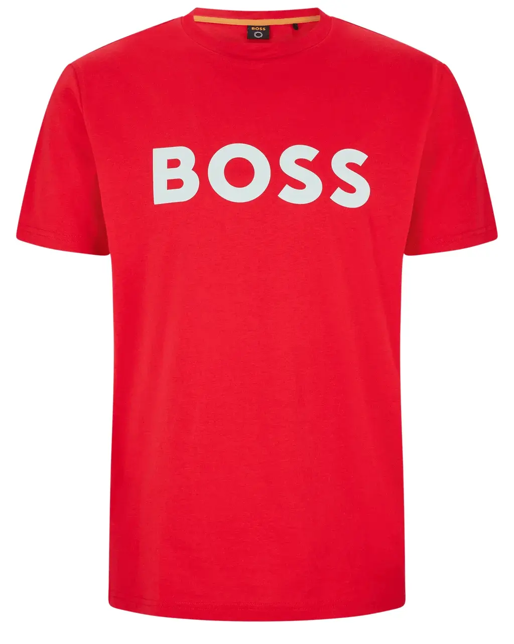 

Футболка Boss Cotton-jersey With Rubber-print Logo, красный