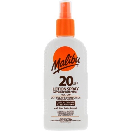 

Sun Spf 20 Lotion Spray Солнцезащитный крем средней защиты с экстрактом масла ши 200мл, Malibu