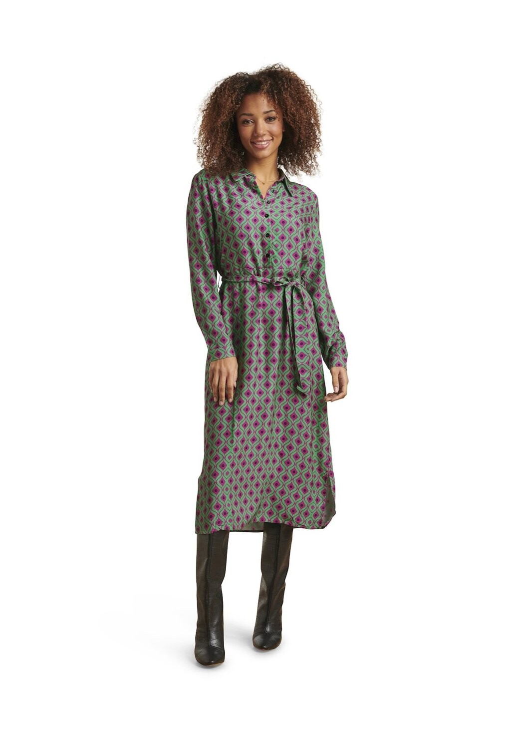 

Платье-блузка MET ABSTRACT ORNAMENT PRINT Smashed Lemon, цвет purple green