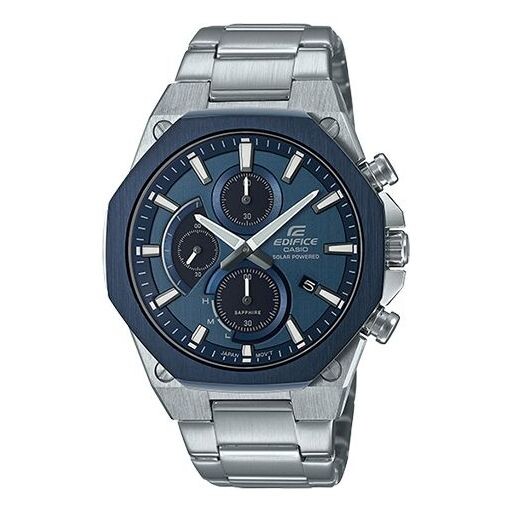

Часы CASIO EDIFICE Solar Powered Mens Blue Analog, синий