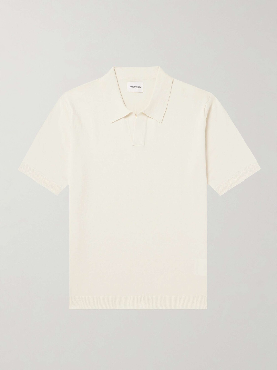 

Рубашка поло из смеси льна и хлопка Leif NORSE PROJECTS, белый