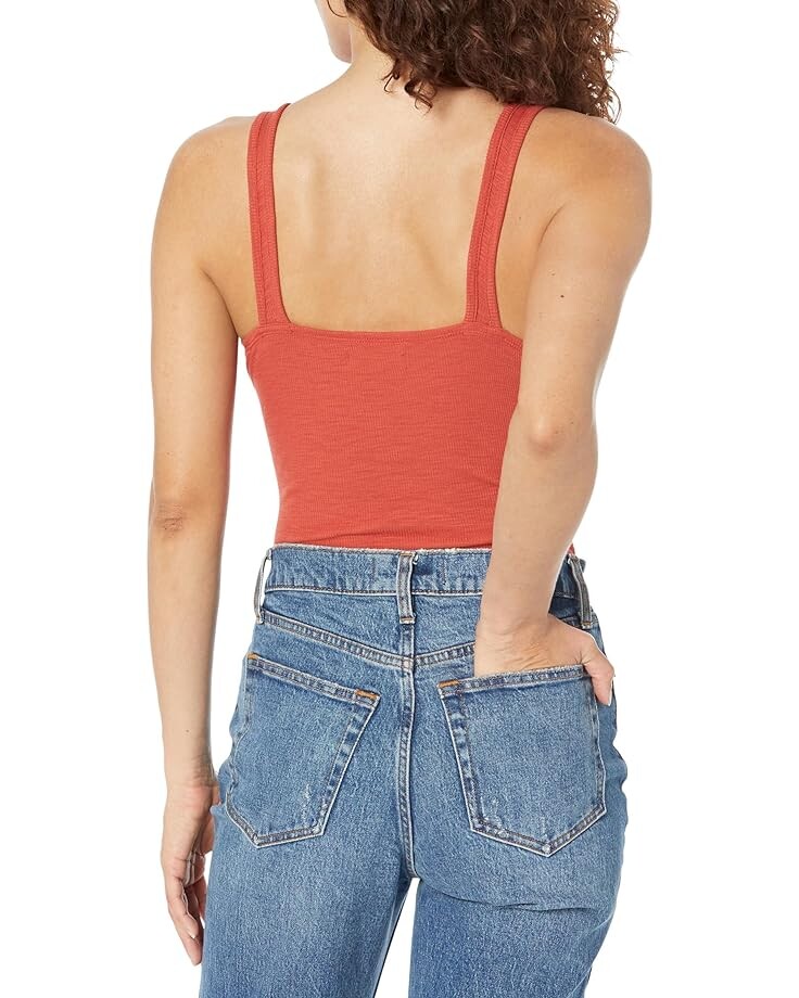 

Боди Madewell Angelica Bodysuit, цвет Ground Madder