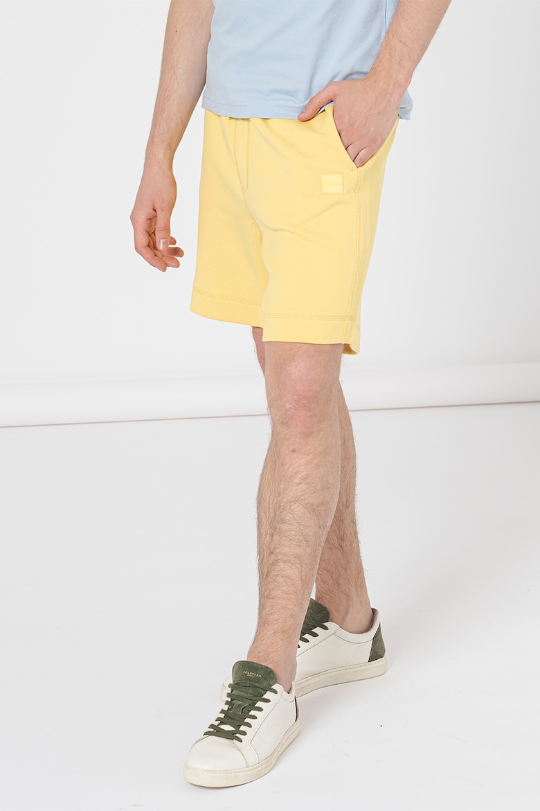 Хлопковые шорты Sewalk с карманами Boss, желтый