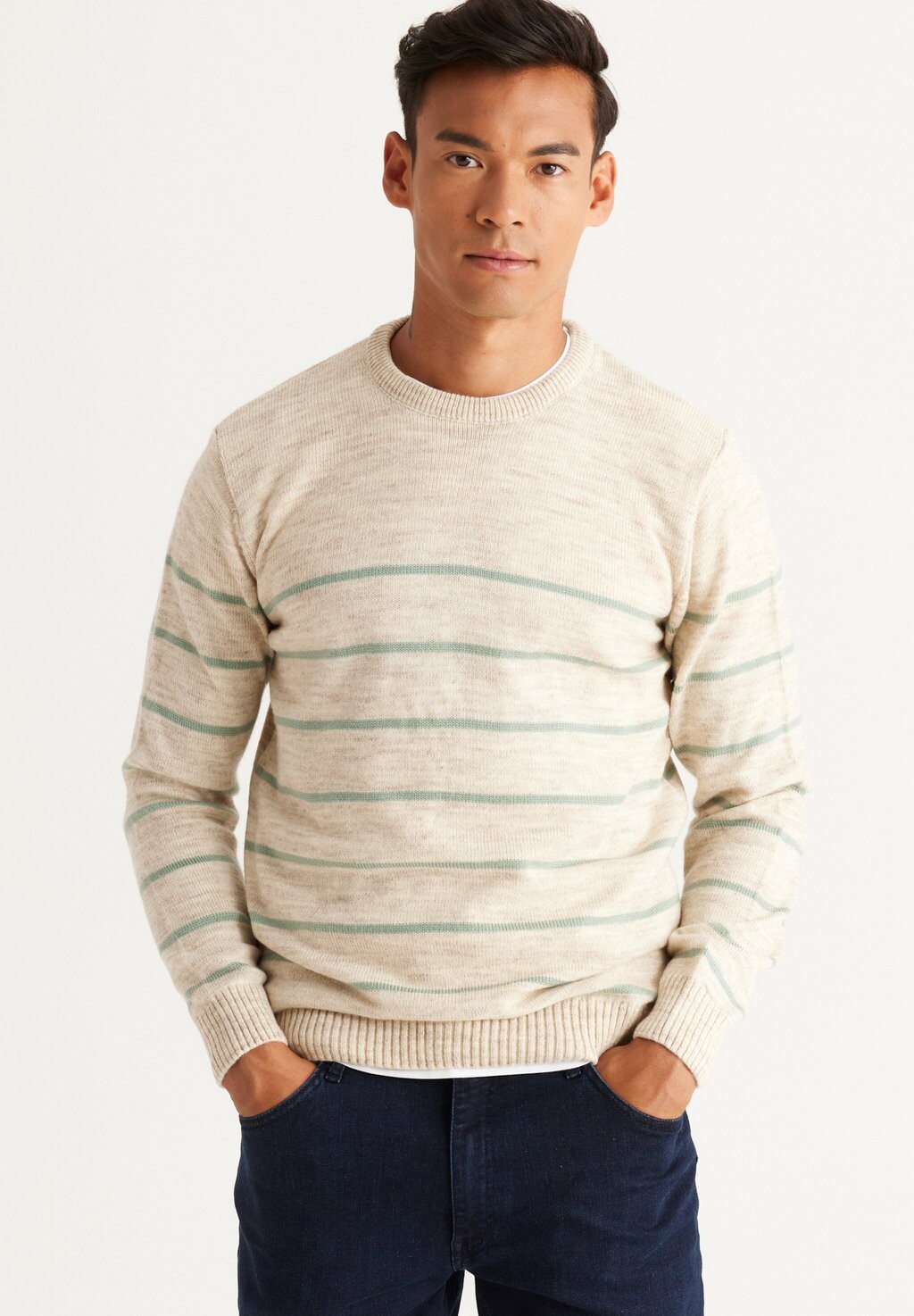 

Вязаный свитер STANDARD FIT AC&CO / ALTINYILDIZ CLASSICS, цвет beige