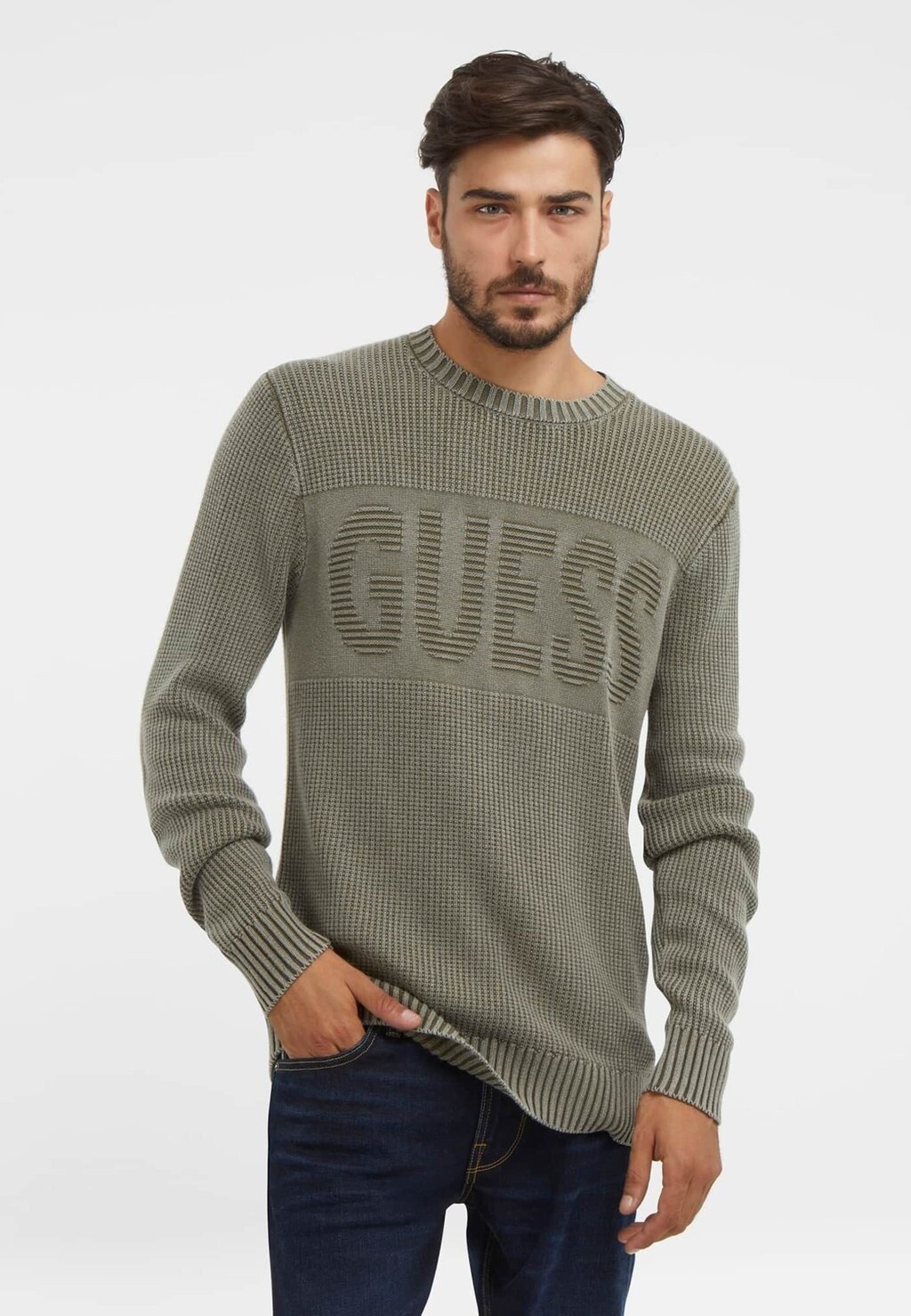 

Свитер FRONTLOGO Guess, Grün