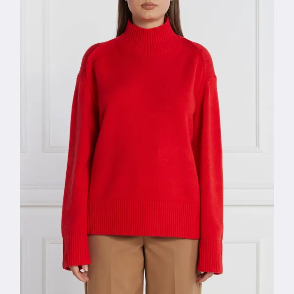 

Водолазка свободного кроя с добавлением шерсти Tommy Hilfiger, красный
