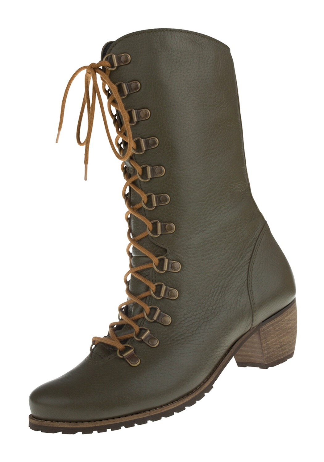 

Туфли Natural Feet Schnürstiefelette Stiefel Livigno, зеленый