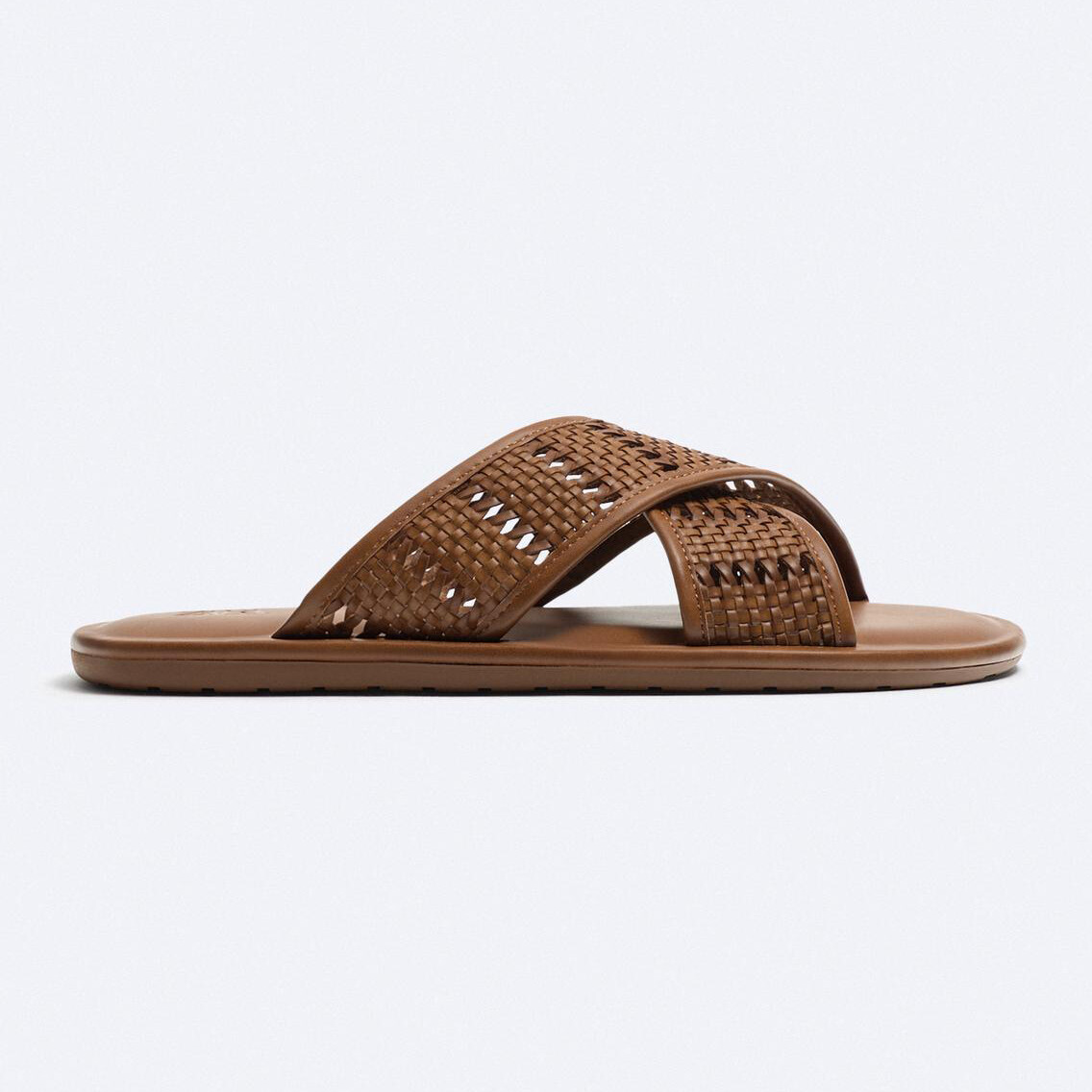 

Сандалии Zara Braided Crossove, коричневый