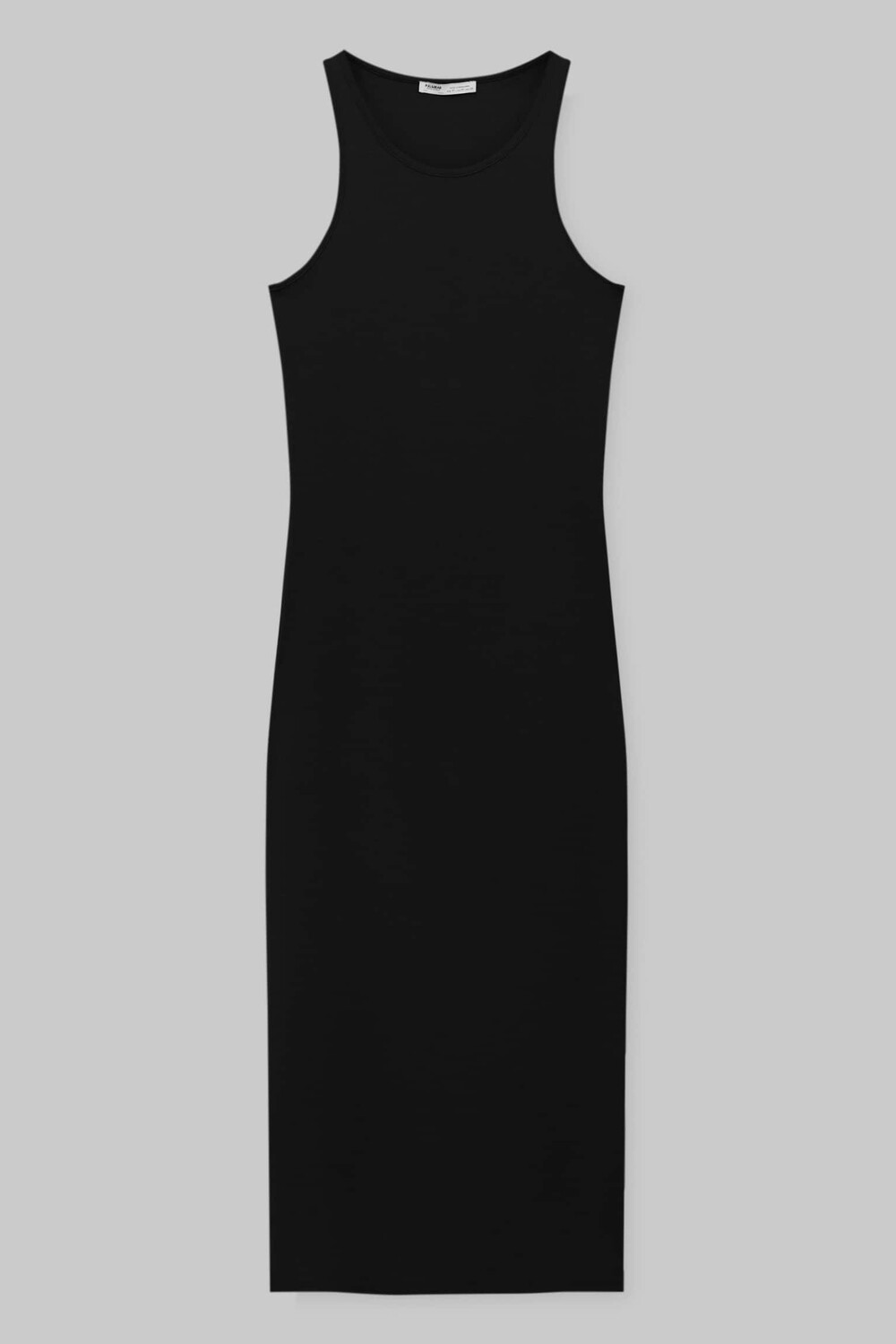 

Платье Pull&Bear Medium-Lenght Sleeveless Slim Fit, черный
