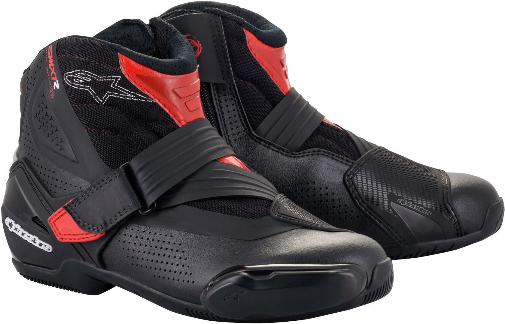 Мотоциклетные ботинки Alpinestars SM-1 R V2 Vented, черный/красный - фото