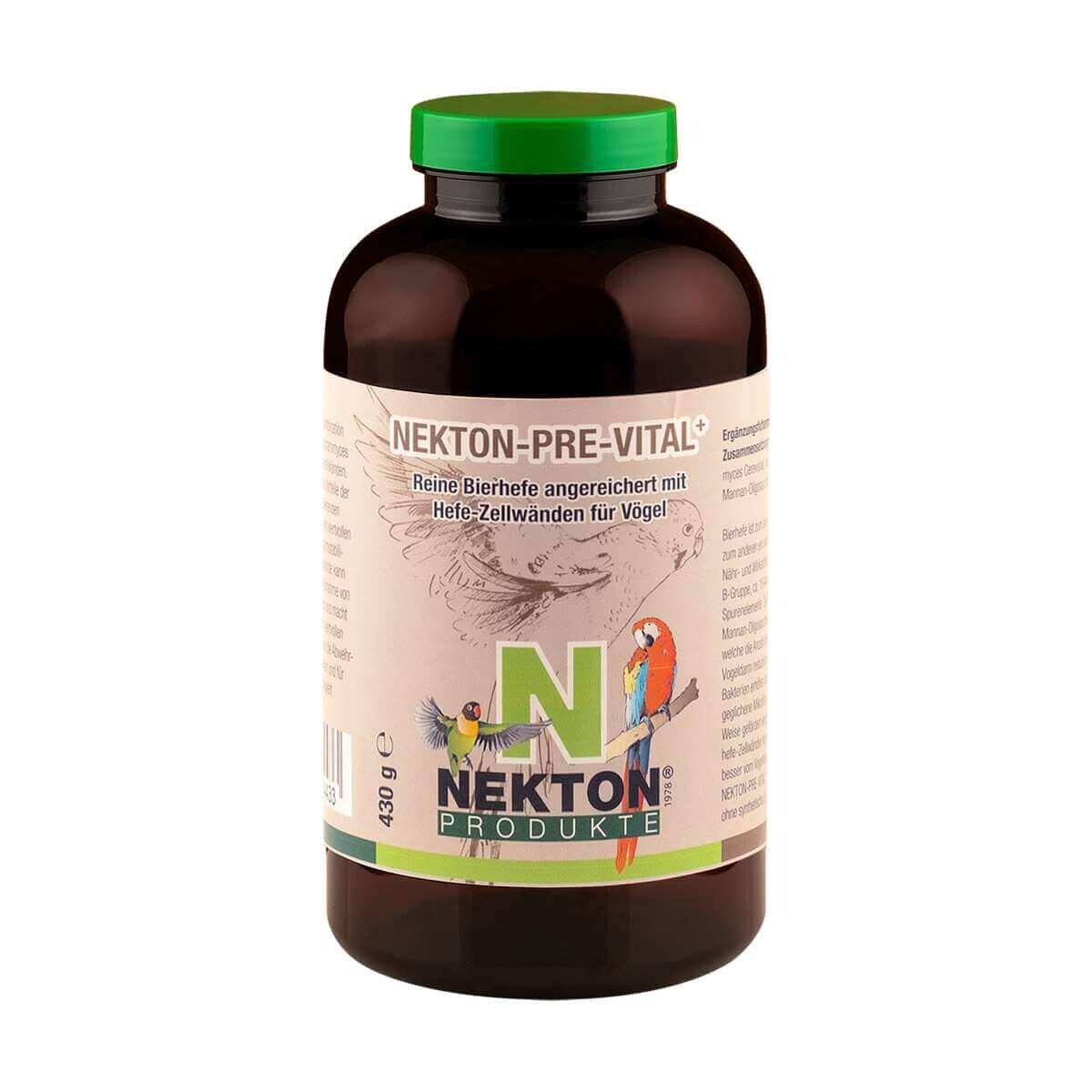 

Пивные дрожжи, обогащенные стенками дрожжевых клеток, для птиц Nekton-Pre-Vital+, 430 г