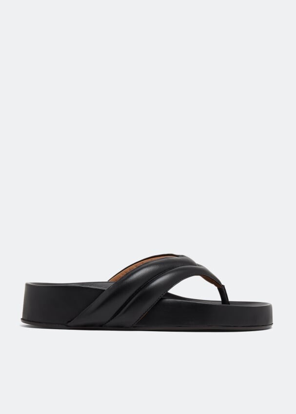 

Сандалии ATP ATELIER Bellano thong slide sandals, черный