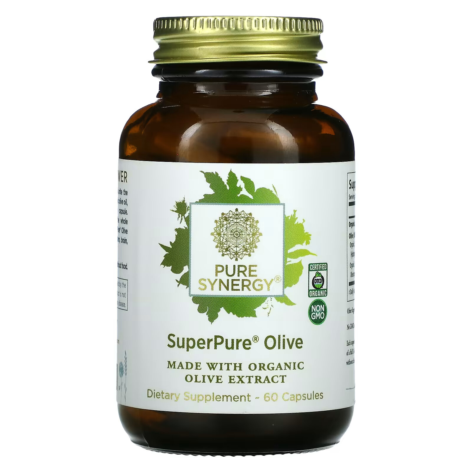 Pure Synergy, SuperPure Olive, 60 капсул pure synergy superpure фукоидан 60 капсул