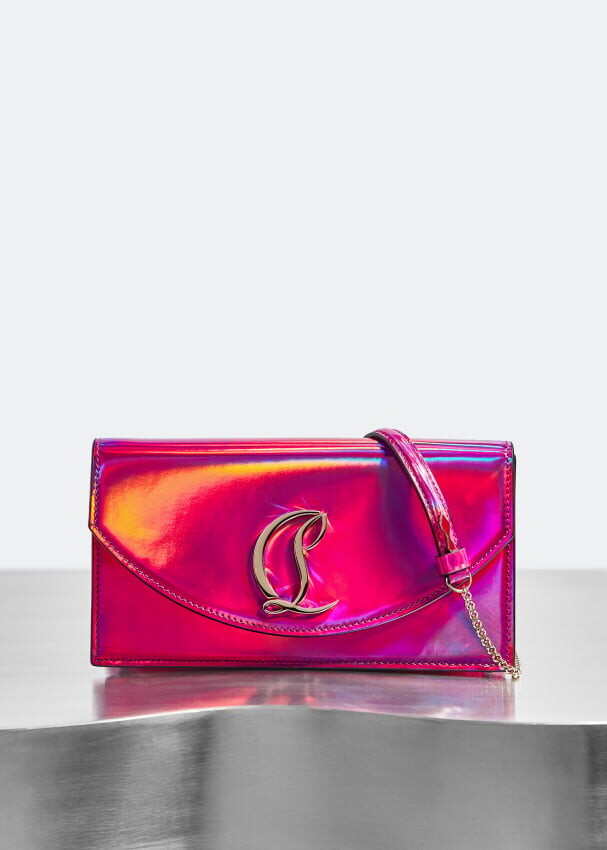 

Клатч CHRISTIAN LOUBOUTIN Loubi54 clutch, розовый